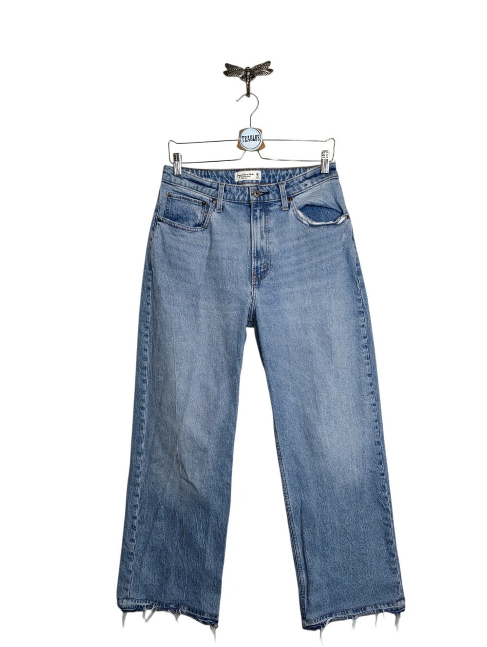 Abercrombie & Fitch ’90s Relaxed Jean High Rise Curve Love Light Wash Size 30